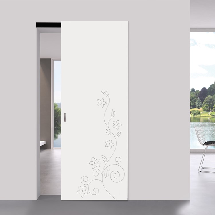 Porte 1 3 porte moderne natura porta ghost pervinca bianco Nit 16943
